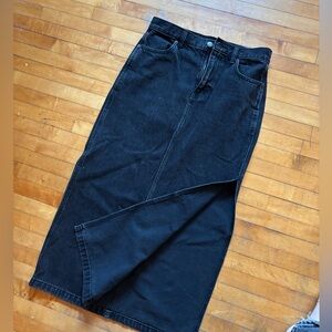 Ariztia denim midi skirt